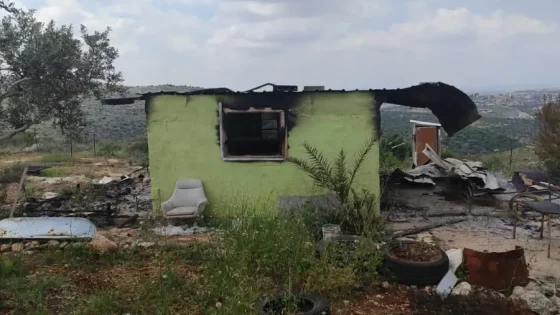 مستوطنون يهدمون أجزاء من غرفة زراعية في قرية ظهر العبد غرب جنين