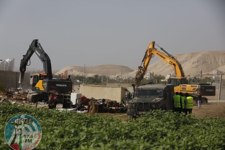 الاحتلال يهدم 3 منازل بقرية الديوك التحتا في أريحا