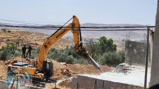 الاحتلال يهدم منزلا في مراح معلا جنوب بيت لحم