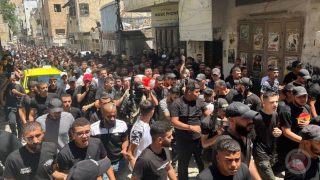تشييع جثماني الشهيدين حشاش ومشه في نابلس