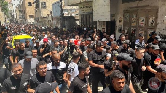 تشييع جثماني الشهيدين حشاش ومشه في نابلس