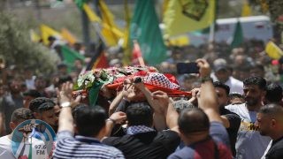 تشييع جثمان الشهيد أحمد سليمان في بيت عور التحتا غرب رام الله