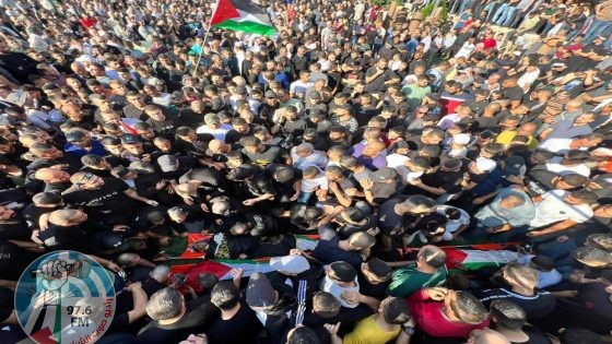 تشييع جثامين ثلاثة شهداء في مخيم طولكرم وبلدة بلعا