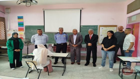 دودين وبرهم يتفقدان قاعات الثانوية العامة في بلدة بيت أمر