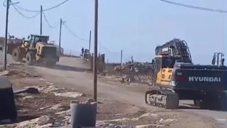 شاهد.. حتى اللحظة- الاحتلال يهدم منزلين في بيرين شرق الخليل