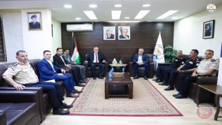 اللواء إياد بركات يستقبل وزير الزراعة