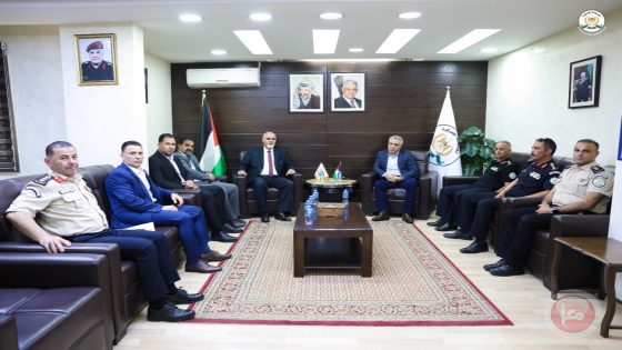 اللواء إياد بركات يستقبل وزير الزراعة