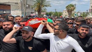 تشييع جثمان الشهيد أحمد سليمان في بيت عور التحتا