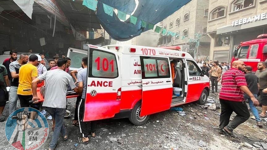 الهلال الأحمر: نعجز عن الاستجابة لعشرات نداءات الاستغاثة في مدينة غزة لكثافة القصف