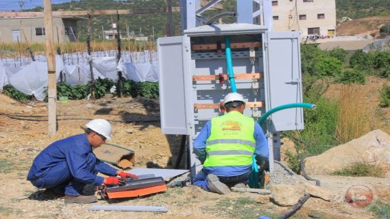 “كهرباء القدس” تطور شبكتها في منطقة شيوخ العروب ببيت لحم