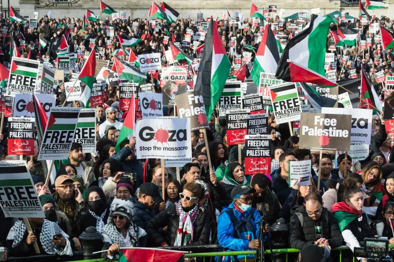 مسيرات في الولايات المتحدة رفضا لمجازر الاحتلال بحق الفلسطينيين