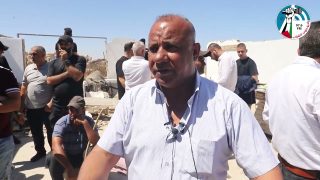 محافظ الخليل برفقة رئيس هيئة مقاومة الجدار والاستيطان في جولة تفقدية لخربة زنوتا جنوب الظاهرية