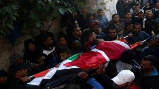 تشييع جثمان الشهيدين أبو هنية وأبو بكر في قلقيلية
