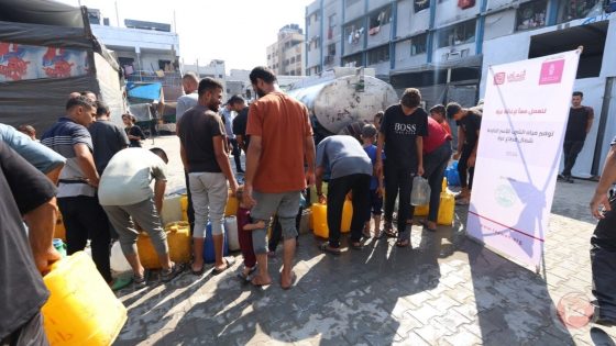 بنك فلسطين يساهم في توفير مياه صالحة للشرب بمراكز الإيواء في شمال قطاع غزة بالشراكة مع مؤسسة التعاون
