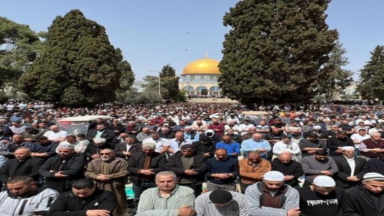 نعي القيادي اسماعيل هنية في الأقصى- 30 ألف مصل أدوا الجمعة