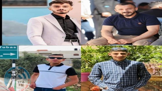 4 شهداء و7 إصابات برصاص الاحتلال في عقابا وطوباس