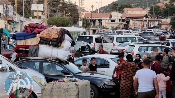 100 ألف نازح عبروا من لبنان إلى سوريا بسبب عدوان الاحتلال