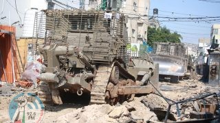 الاحتلال يشرع بتدمير البنية التحتية في عدة مناطق في مدينة جنين