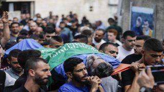 تشييع جثمان الشهيد أيمن عابد في جنين