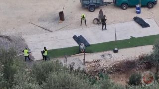 سلفيت: الاحتلال يهدم متنزها ويصادر ممتلكاته ويحطم أشجارا