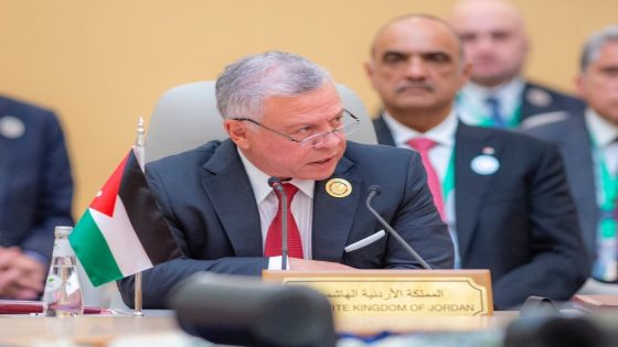 ملك الاردن يؤكد ضرورة وقف الأعمال العدائية الإسرائيلية المتطرفة بحق الفلسطينيين