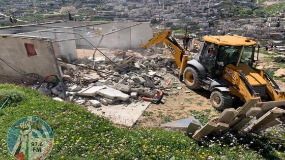 الاحتلال يهدم مشتلا وغرفة زراعية في قلقيلية