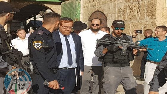 المتطرف يهودا غليك يقود اقتحام المستوطنين للمسجد الأقصى