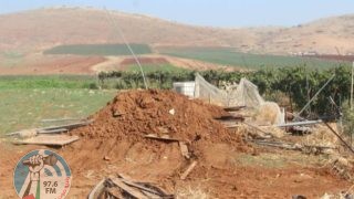 الاحتلال يهدم بركة زراعية في قرية فروش بيت دجن شرق نابلس