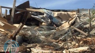 الاحتلال يهدم غرفة زراعية في قرية التوانة بمسافر يطا