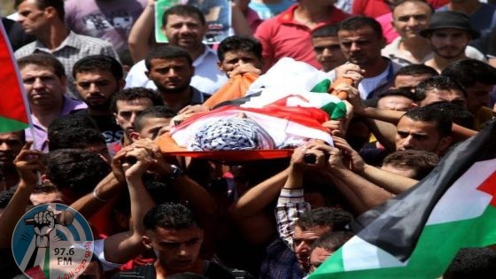 تشييع جثمان الشهيد الطفل ناجي البابا في بلدة حلحول شمال الخليل