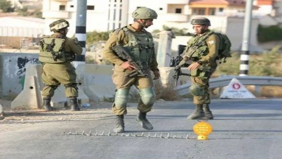 الاحتلال ينصب حاجزا عسكريا عند مدخل بلدة سلواد شرق رام الله