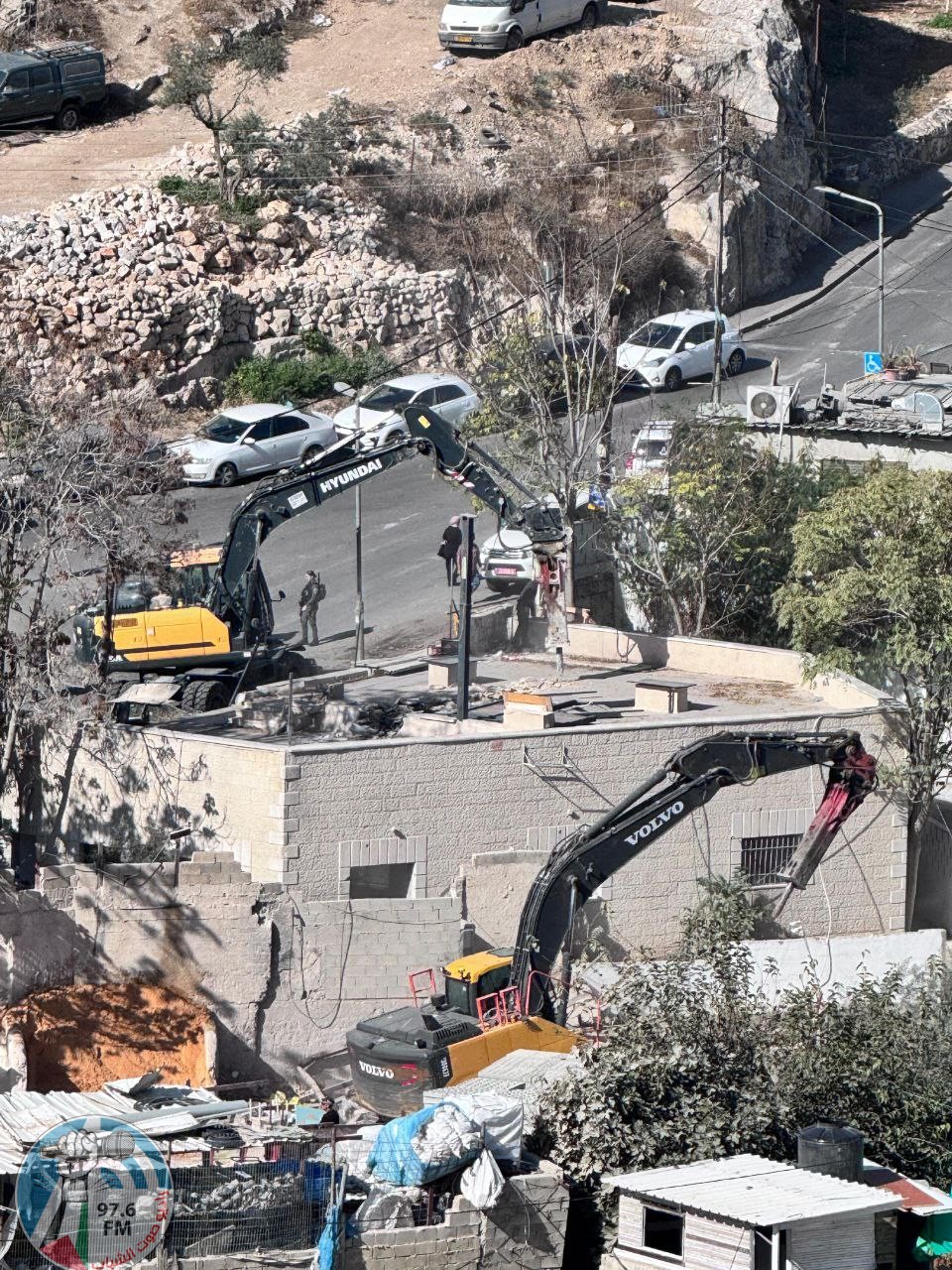 الاحتلال يهدم منزلا في بلدة سلوان جنوب الأقصى المبارك