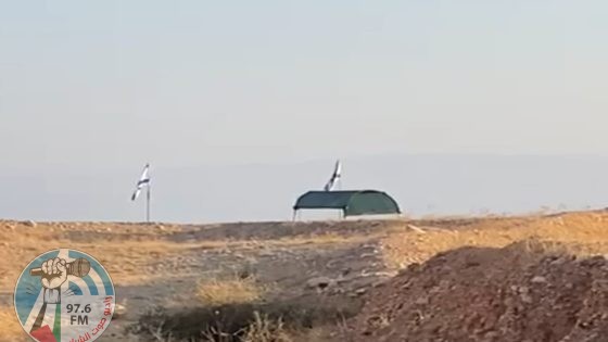 مستعمرون ينصبون معرشا في الأغوار الشمالية
