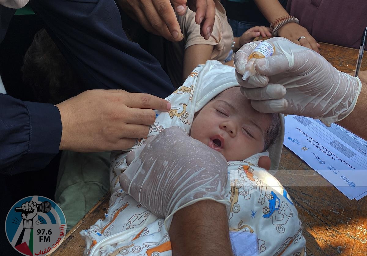 انطلاق حملة التطعيم ضد "شلل الأطفال" في محافظة غزة باستثناء الشمال