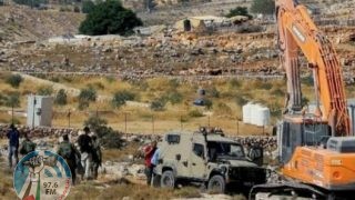 الاحتلال يهدم منشآت سكنية في الأغوار الشمالية