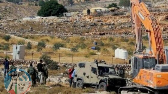 الاحتلال يهدم منشآت سكنية في الأغوار الشمالية