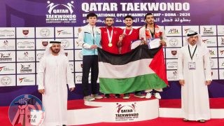 ست ميداليات لمنتخب فلسطين للتايكواندو في بطولة قطر الدولية “G1”