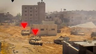 كتائب القسام تعلن استهداف دبابة “ميركافا” وقوة إنقاذ شرق جباليا