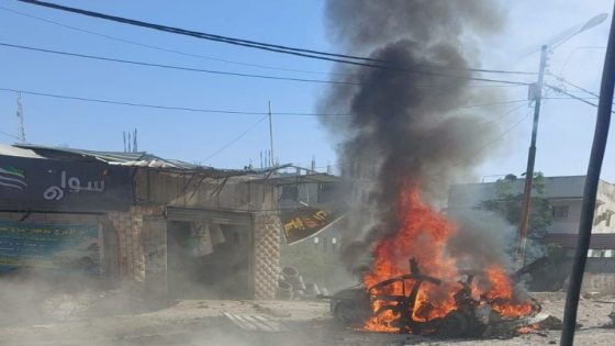 فيديو- 4 شهداء واصابات في قصف الاحتلال مركبة بمخيم طولكرم