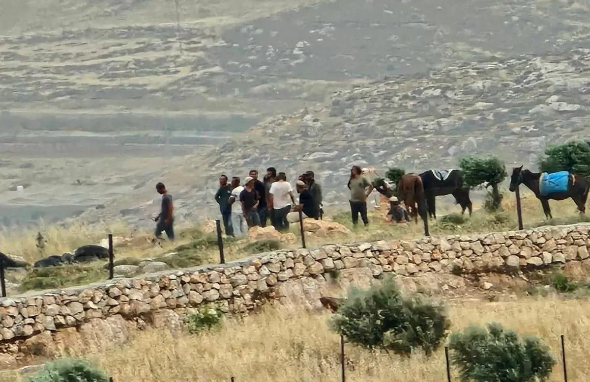 مستعمرون يسيجون أراضي قرب مساكن المواطنين في عين الحلوة بالأغوار الشمالية