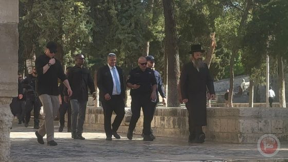 بن غفير يقتحم المسجد الاقصى