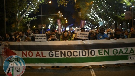 تظاهرات في 50 مدينة إسبانية تطالب بوقف “إطلاق النار” في غزة
