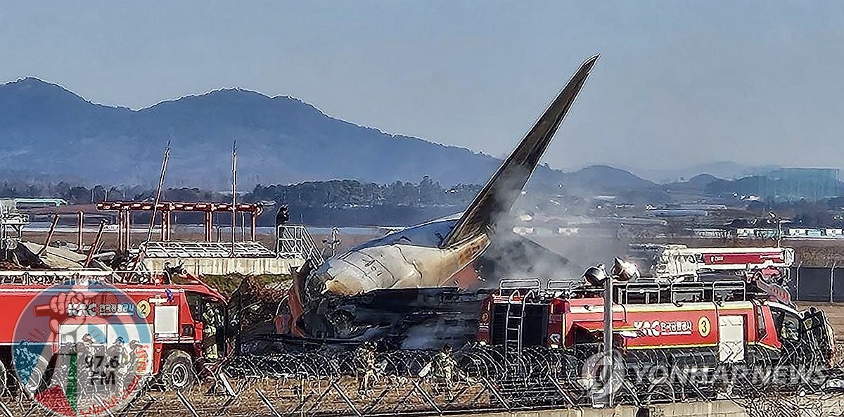 مصرع 120 شخصا في حادث تحطم طائرة بكوريا الجنوبية