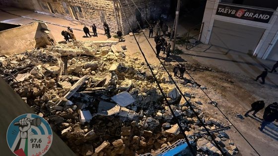 ﻿ الاحتلال يهدم منزل الشهيد تامر فقها في ضاحية شويكة شمال طولكرم