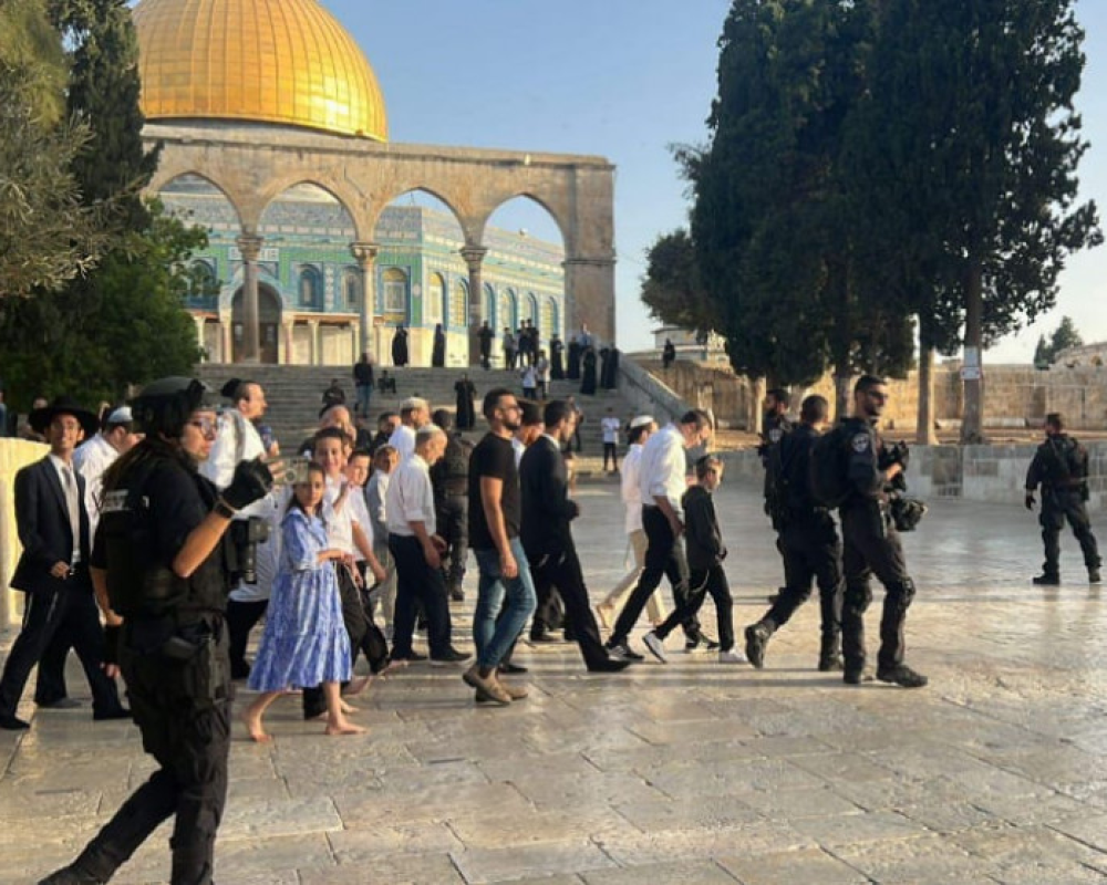 عشرات المستعمرين يقتحمون المسجد الأقصى