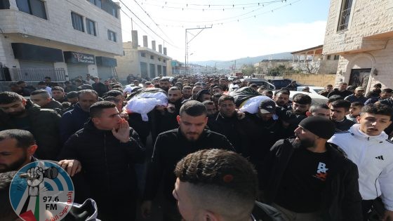 أهالي قباطية يشيعون جثماني الشهيدين زكارنة وكميل