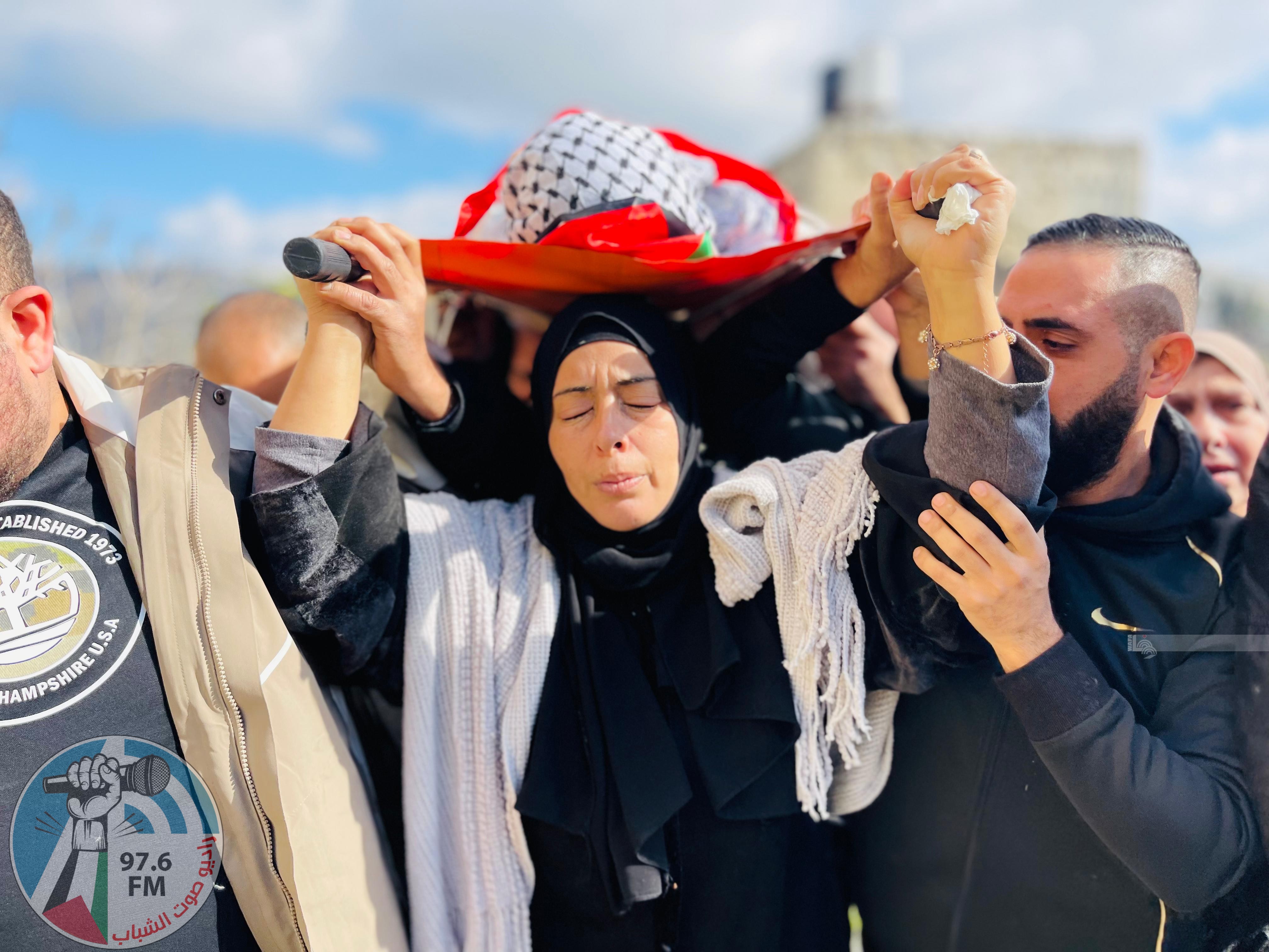 تشييع جثمان الطفل الشهيد أحمد جزر في بلدة سبسطية