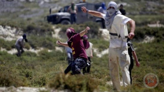 اصابة 7 فلسطينيين بعد اعتداء المستوطنين عليهم شرق رام الله