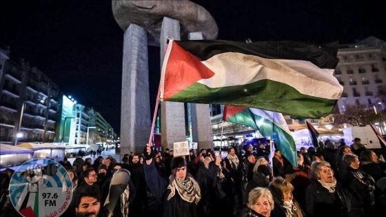 اسبانيا: متظاهرون يدعون لمنع الفرق الإسرائيلية من المشاركة بالمسابقات الرياضية الدولية