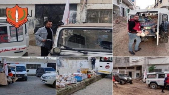الهلال الأحمر يؤمن الاحتياجات اللازمة للعائلات بطولكرم